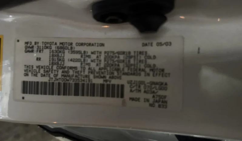 
								2003 Lexus LX470 full									