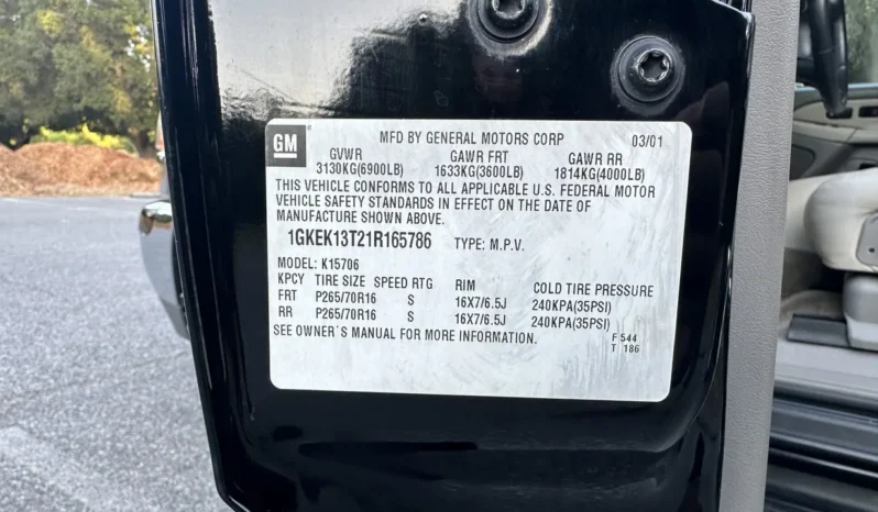 
								2001 GMC Yukon SLT 4×4 full									