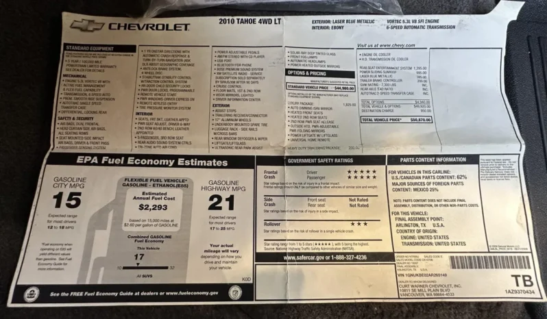 
								2010 Chevrolet Tahoe LT 4×4 full									