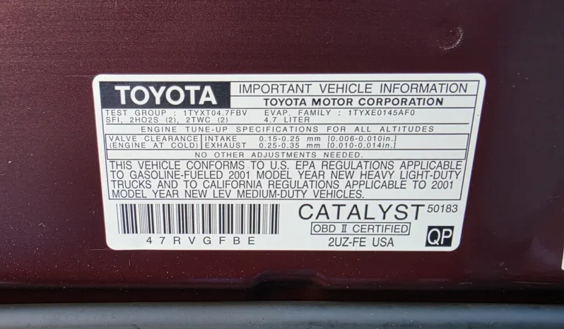 
								2001 Toyota Land Cruiser UZJ100 full									