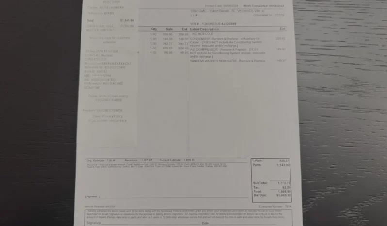 
								2004 GMC Yukon Denali 1500 Luxury full									